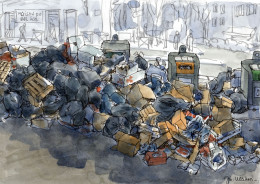 Grève des poubelles à Marseille