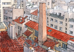 La cheminée d’une ancienne savonnerie à Marseille