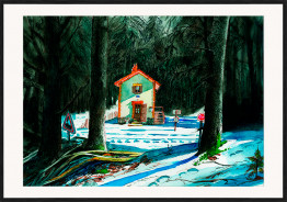 House in the forest, near La Chaise-Dieu