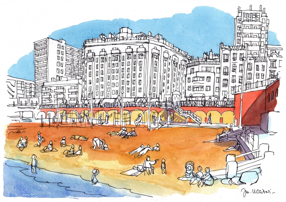 La plage des Catalans à Marseille